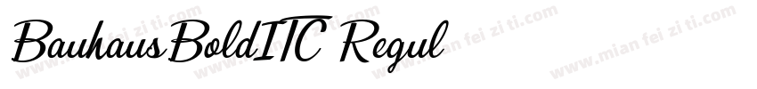BauhausBoldITC Regul字体转换